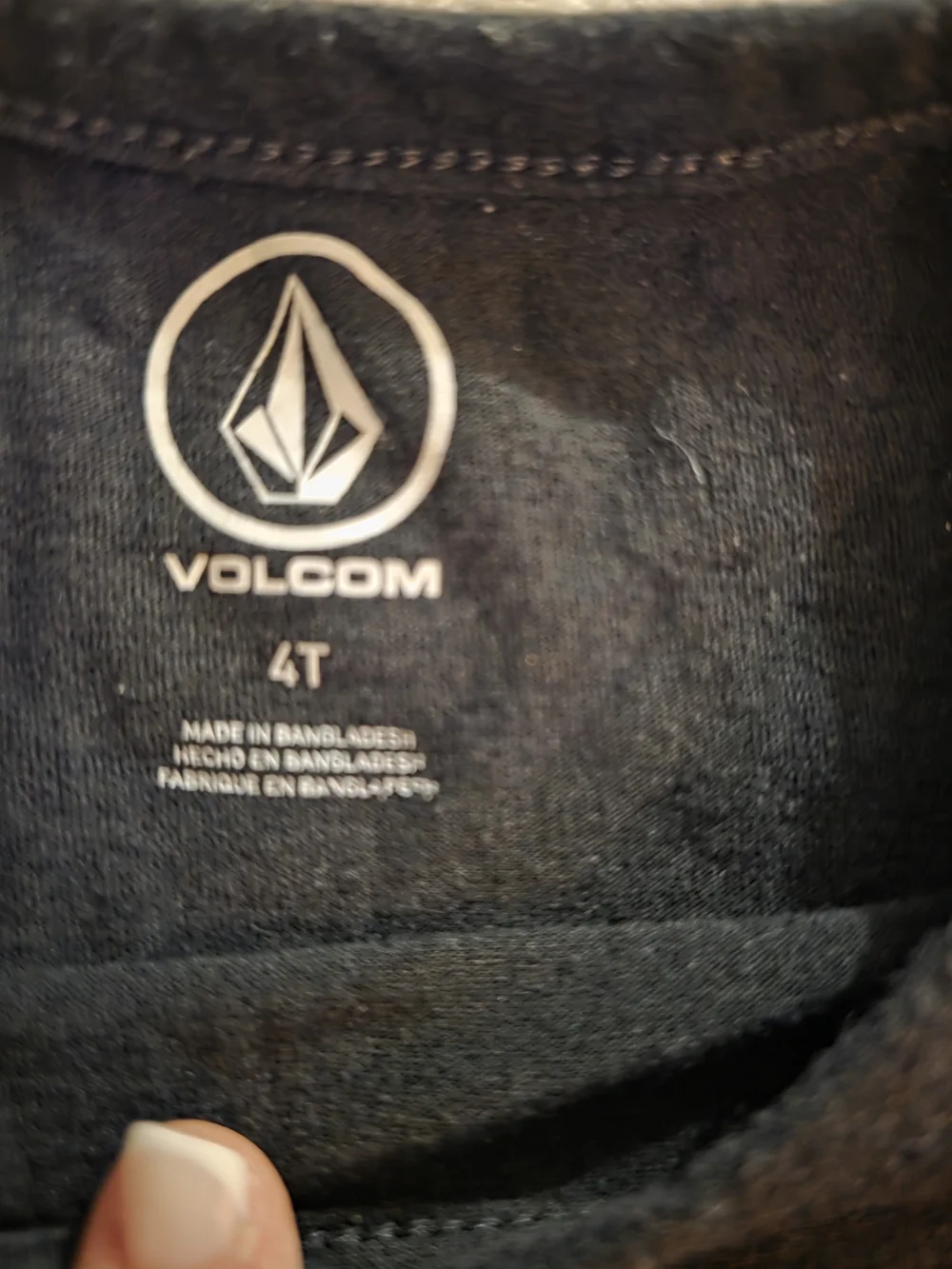 Volcom Black Kids Graphic Logo Tee